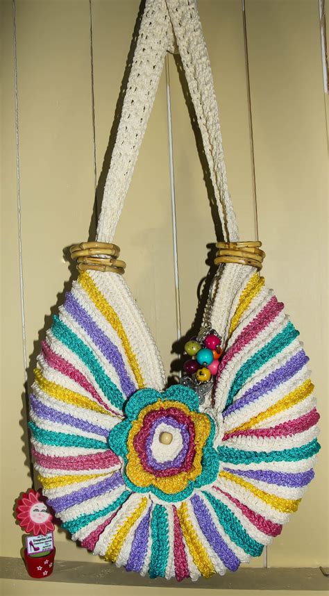 Cartera Arcoiris Tejida A Crochet Paso A Paso Bolsos Cartera Tejida