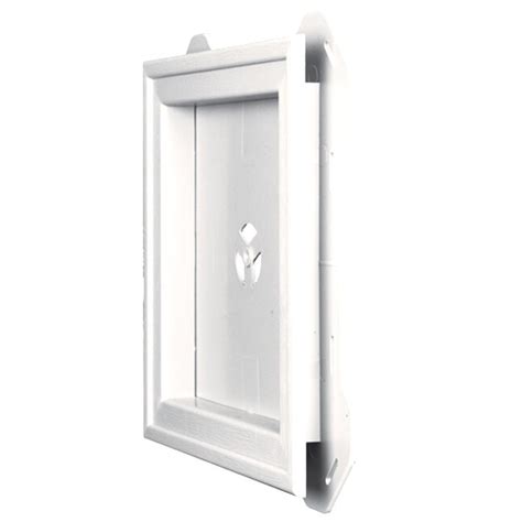 Builders Edge 775 In X 775 In Bright White Vinyl Universal Mounting Block In The Mounting