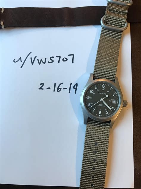 [wts] Hamilton Khaki Field Mechanical Green Dial : r/Watchexchange