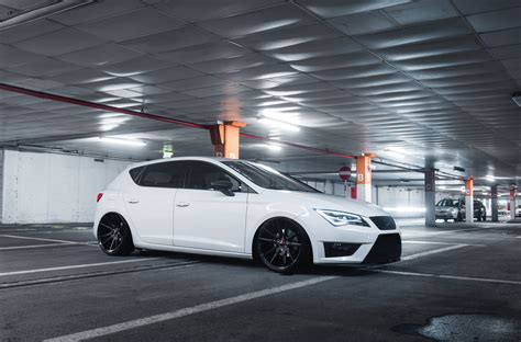 Custom Led Bar Style Headlights Enhancing The Magnetic White Seat Leon