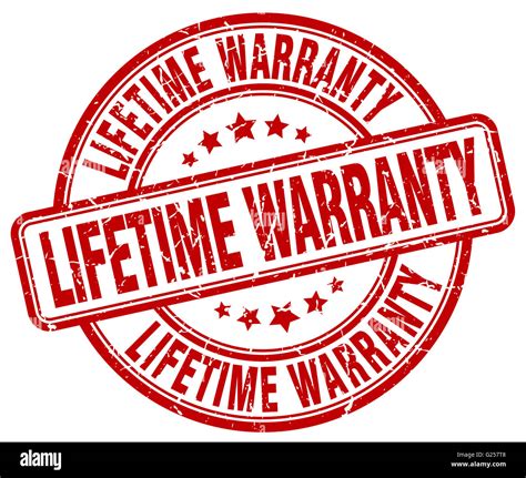 Lifetime Warranty Red Grunge Round Vintage Rubber Stamp Stock Photo Alamy