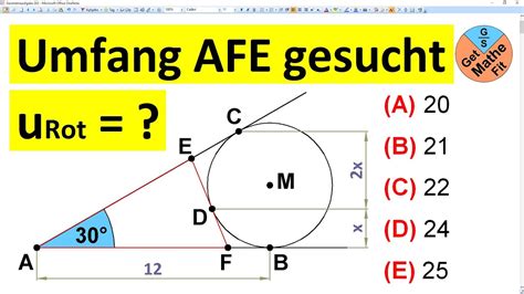 Bestimme Den Umfang Des Dreiecks Afe Zus Tzlich Bestimme Radius R