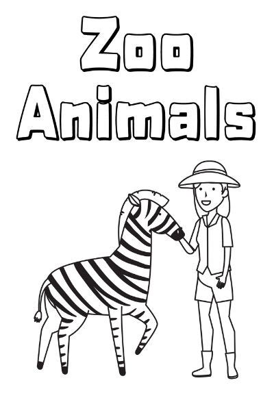 Zoo Animal Coloring Pages for Kids