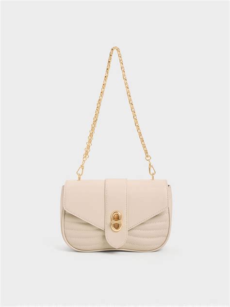 Oat Aubrielle Panelled Crossbody Bag Charles And Keith Us