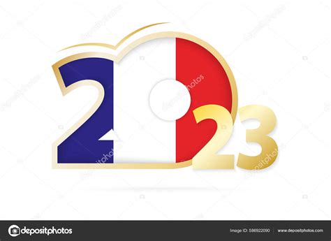 Year 2023 France Flag Pattern Stock Vector Image by ©boldg #586922090