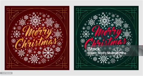 Red And Green Merry Christmas Banner Stock Illustration - Download ...