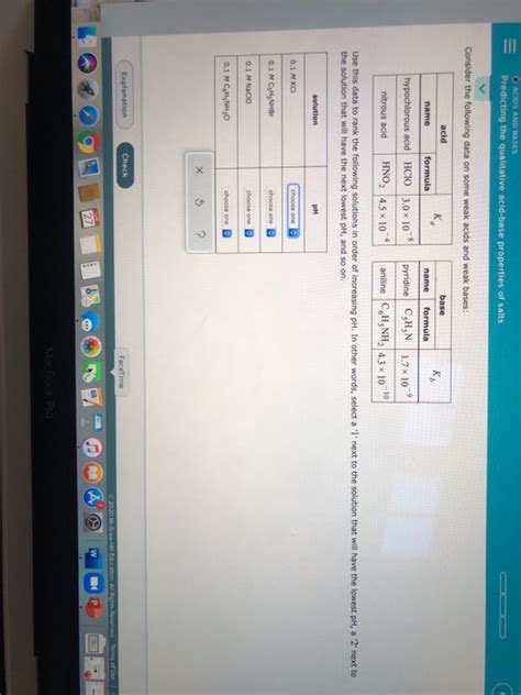 Solved O Acids And Bases Predicting The Qualitative Chegg