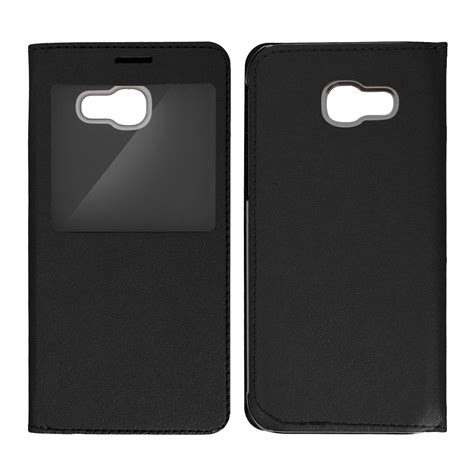 Housse Etui Fen Tre Pour Samsung Galaxy A Noir Protection