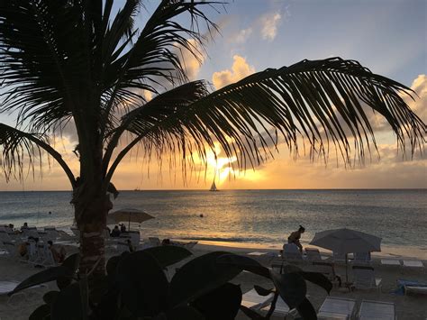 Sunset On Seven Mile Beach From Royal Palms Beach Club Grand Cayman