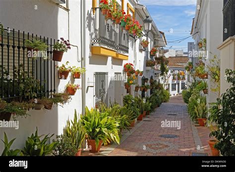 Europe Spain Es Andalusia Benalmadena Pueblo Calle Maria Josefa Ayala