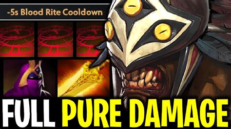 Bloodseeker Pure Damage And Magic Veil Radiance Dota Youtube