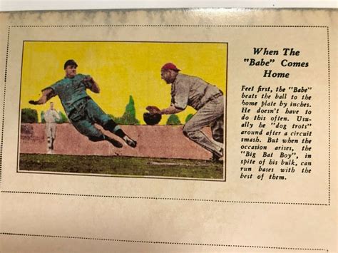 Babe Ruth Fro Joy Ice Cream 1928 Promo Panel 1928 Reproduction EBay