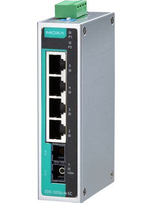 Eds A S Sc Moxa Switch Ethernet Porte Rj Porte In Fibra Sc