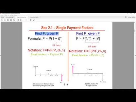 Engineering Economics F P P F Youtube