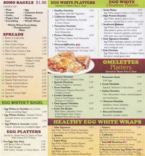 Soho Cafe & Grill Menu, Menu for Soho Cafe & Grill, Bayridge, New York ...