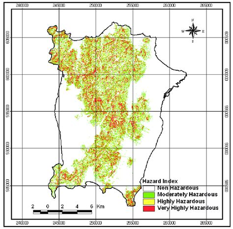 Landslide hazard map of the study area. | Download Scientific Diagram