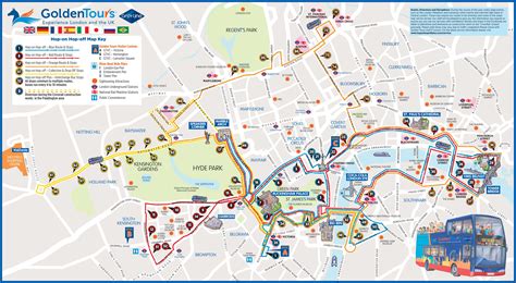 London sightseeing, London attractions map, London map