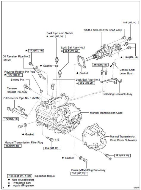 Toyota Corolla Repair Manual Components Manual Transaxle Assy C