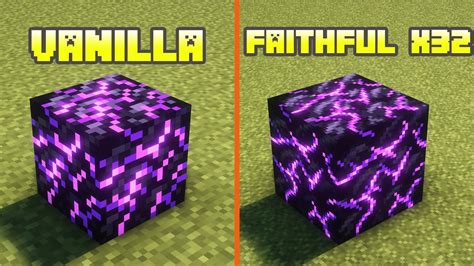 Vanilla Vs Faithful X32 Texture Comparison [ 4k 60fps ] Youtube