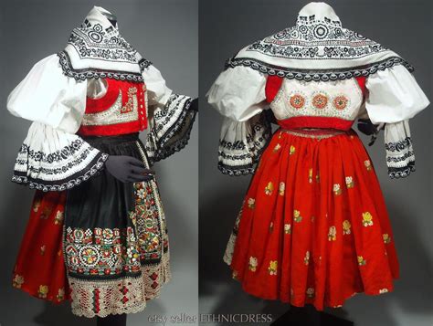 Complete Woman S Czech Folk Costume From Kyjov Moravia Etsy Folk