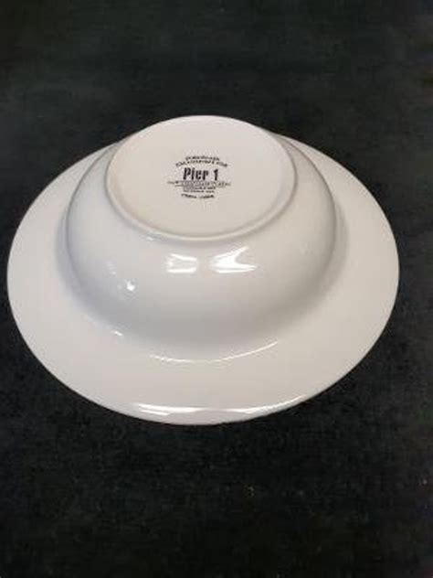 Pier Porcelain New Essentials Classic Rimmed Soup Bowl Etsy