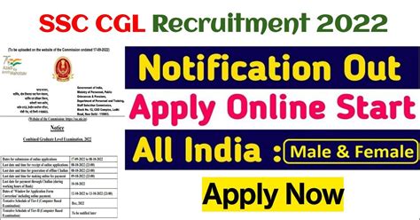 Ssc Cgl Recruitment Notification