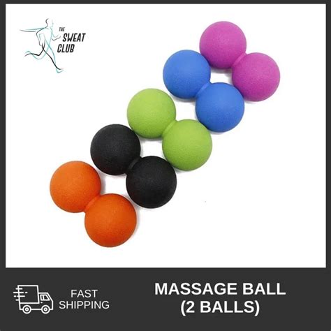 Deep Tissue Massage Recovery Ball 2 Balls Myofascial Release Muscle