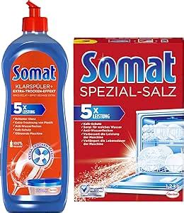 Somat Spülmaschinen SET Klarspüler 750ml Spezial Salz 1 2Kg Amazon