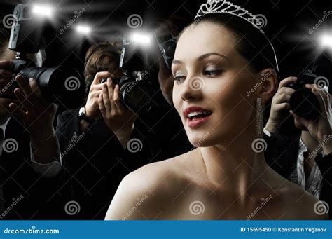 Paparazzi Stock Photo Image Of Paparazzo Girl Correspondent 15695450