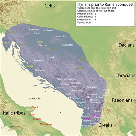 Maps of Ancient Balkan tribes