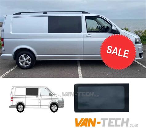 Vw T5 T51 T6 T61 Privacy Glass Drivers Side Fixed Tinted Window Van Tech