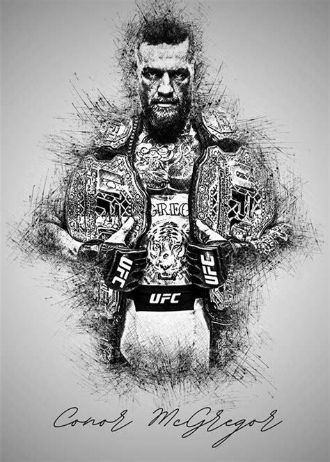 Conor McGregor Posters Prints By Sketch Art Printler