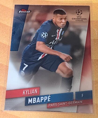 2019 20 Kylian Mbappe Topps Finest Card 89 EBay