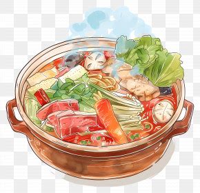 Cartoon Hot Pot Hot Pot PNG