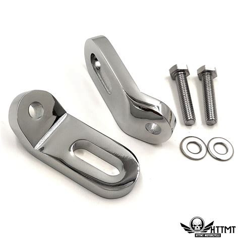 Chrome Touchless Tie Downs Mounting Brackets For Harley Touring FLH T