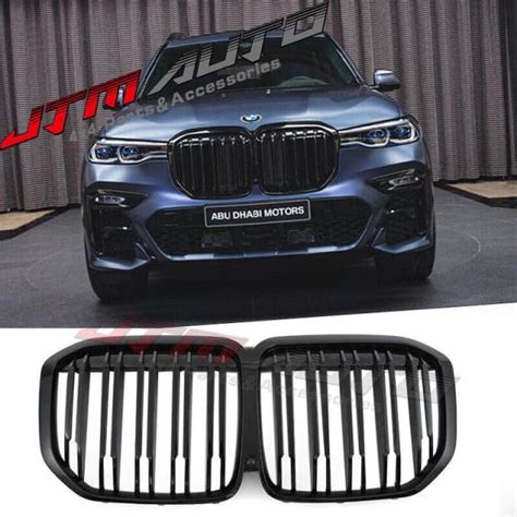 Gloss Black Double M Style Front Bumper Kidney Grille For BMW X7 G07