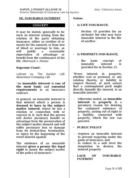 Insurable Interest Adalah 2