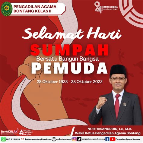 Keluarga Besar Pa Bontang Mengucapkan Selamat Memperingati Hari Sumpah