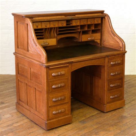 Edwardian Oak Roll Top Desk Antiques Atlas