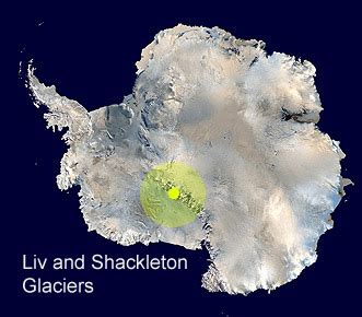 Liv Glacier, Transantarctic Mountains - Maps of Antarctica