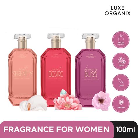 Luxe Fragrances By Luxe Organix Secret Desire Sweet Serenity Dreamy