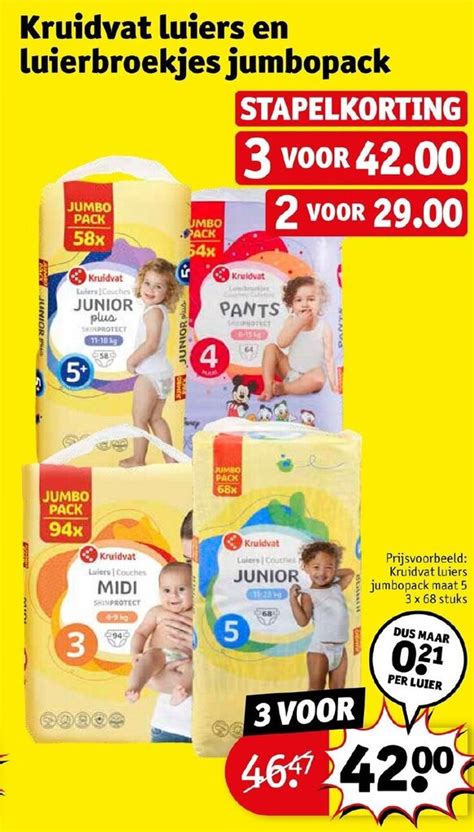 Kruidvat Luiers En Luierbroekjes Jumbopack Aanbieding Bij Kruidvat