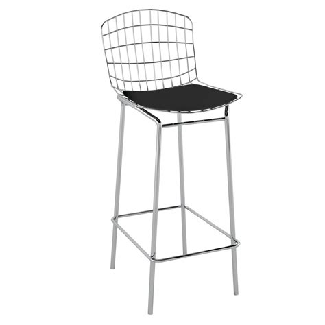 Banqueta Bertoia Cromada PB22 Pozza Elare