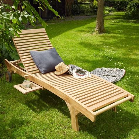 Bain De Soleil En Bois De Teck MIDLAND Mobilier De Jardin BDBD