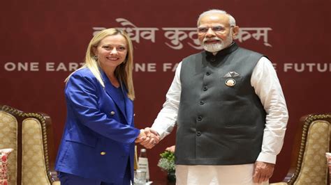 Pm Modi Speaks To Italian Counterpart Giorgia Meloni Thanks Her For G7