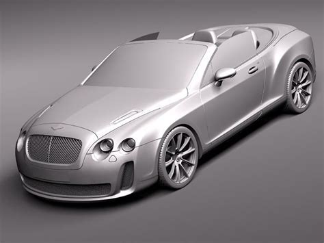 Bentley Continental Supersports Convertible 2011 3d Modell 99 3ds