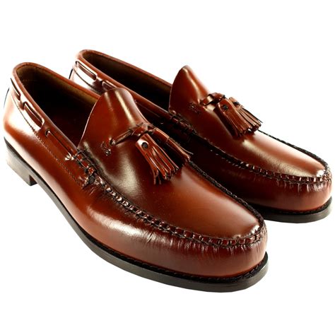 Mens Gh Bass Larkin Slip On Tassel Smart Penny Loafer Leather Shoes All Sizes Ebay