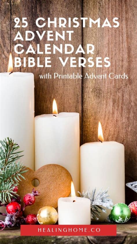 Christmas Printable Advent Calendar Bible Verses With Advent Cards