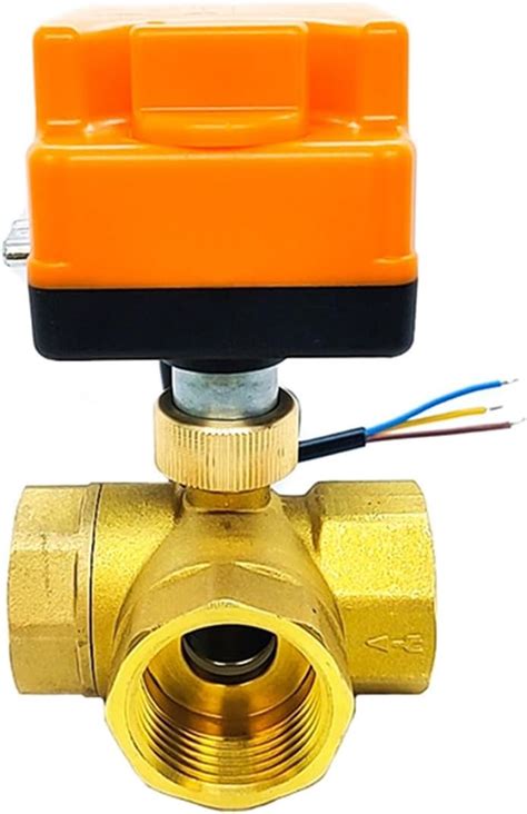 Amazon 1 2 3 4 1 1 1 2 Brass Electric Ball Valve Three Wire