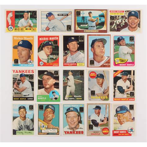 1996 Topps Mantle Finest Complete Set of (19) Mickey Mantle Baseball ...